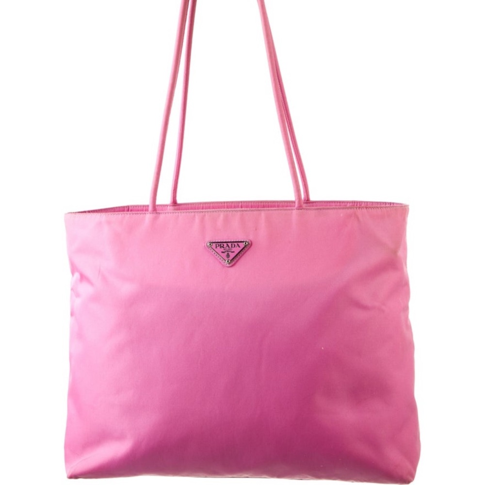 Prada Pink Nylon Tote Bag